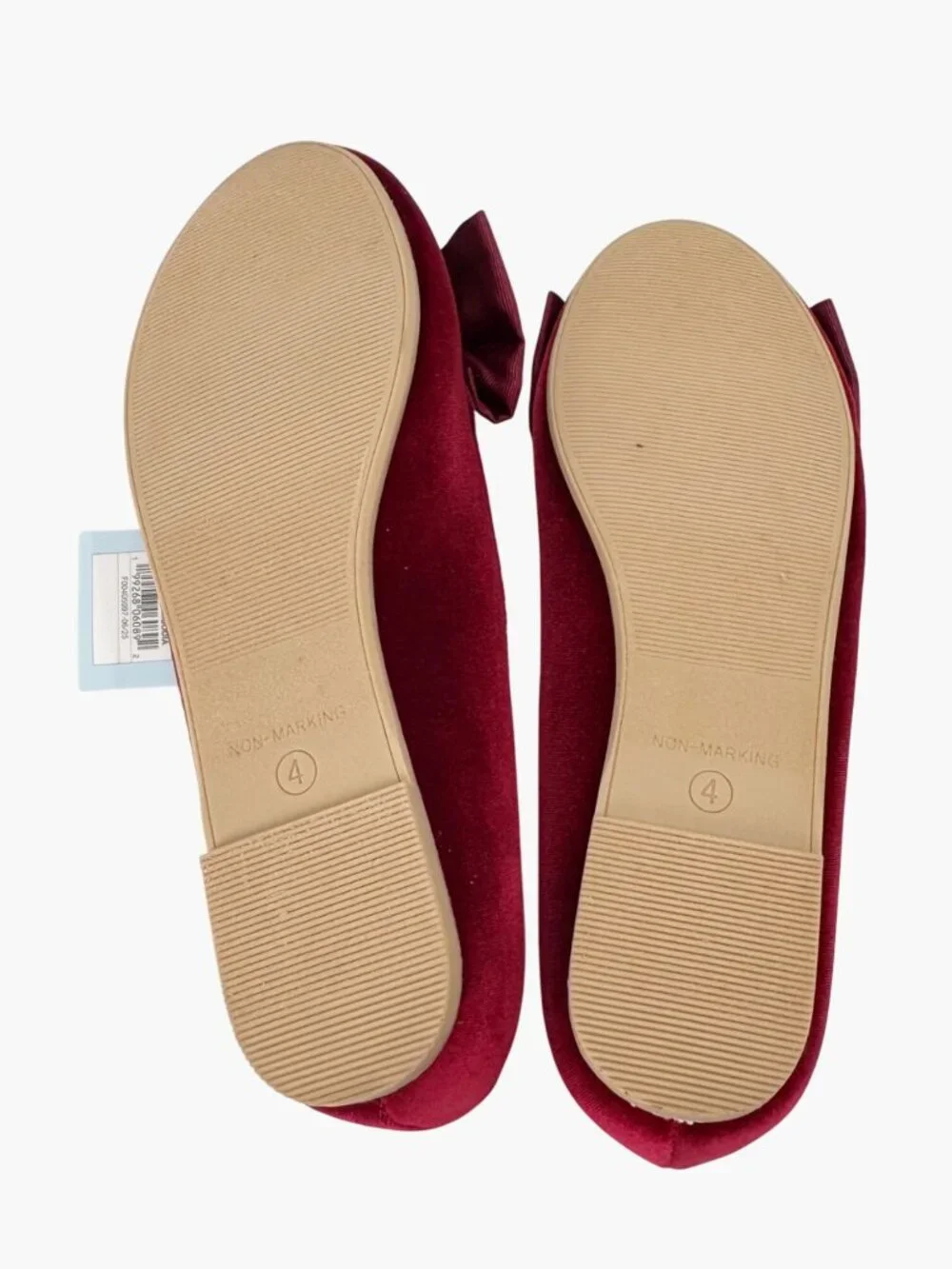 NEW Cat & Jack Girls' Perla Ballet Flats - Red - Size 4